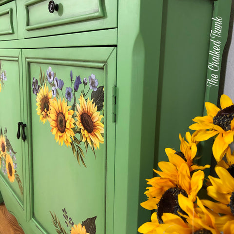 Image of Sunflower Fields Decor Transfer