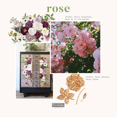 Image of Peony Suede Decor Mould