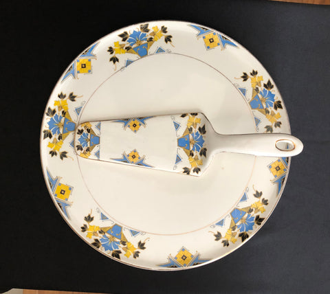 Image of Vintage H&K Tunstall Plate & Cake Server