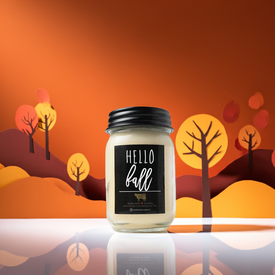 Hello Fall 13 oz Mason Jar Candle
