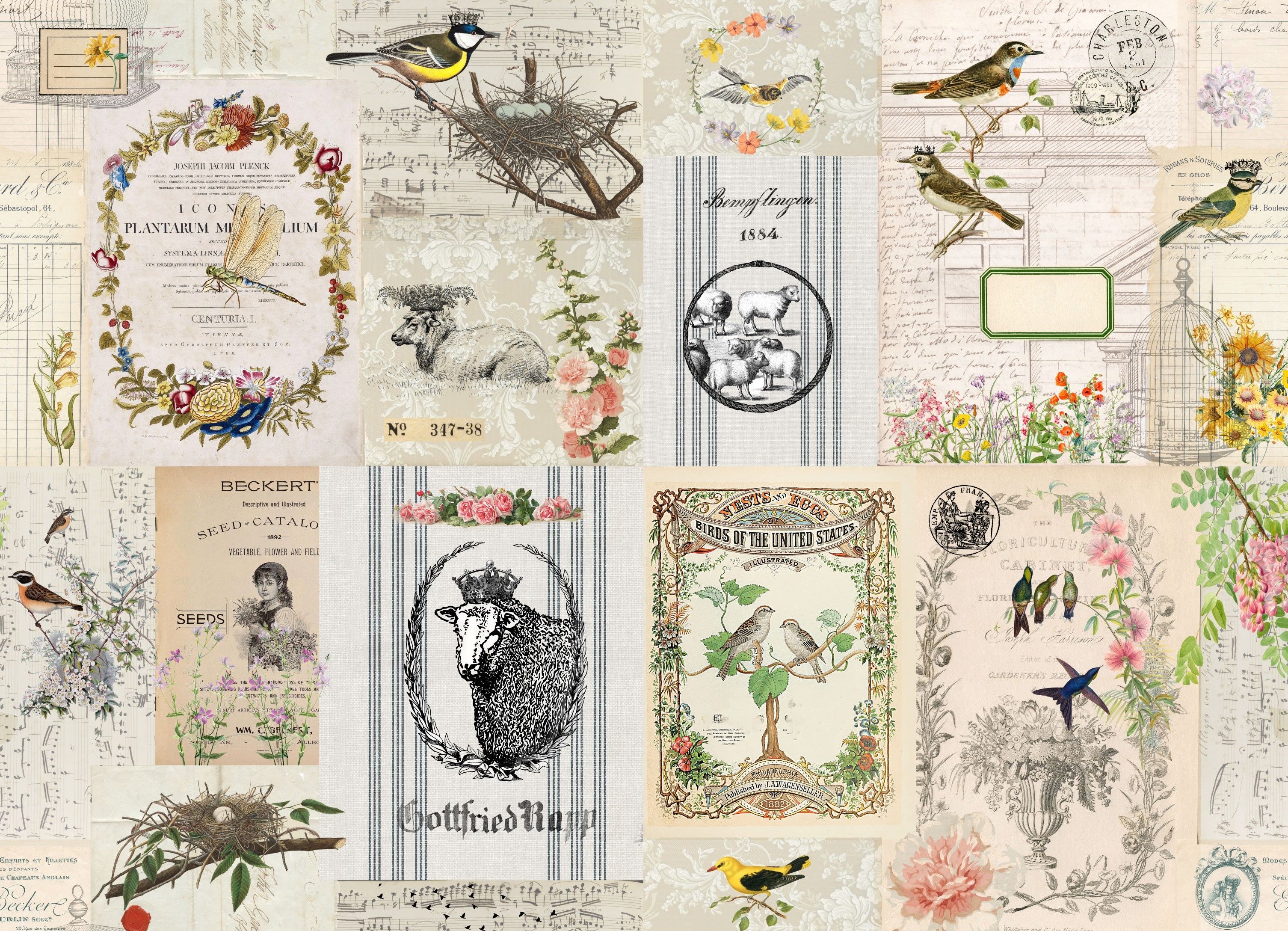 Spring Masterboard Decoupage Paper