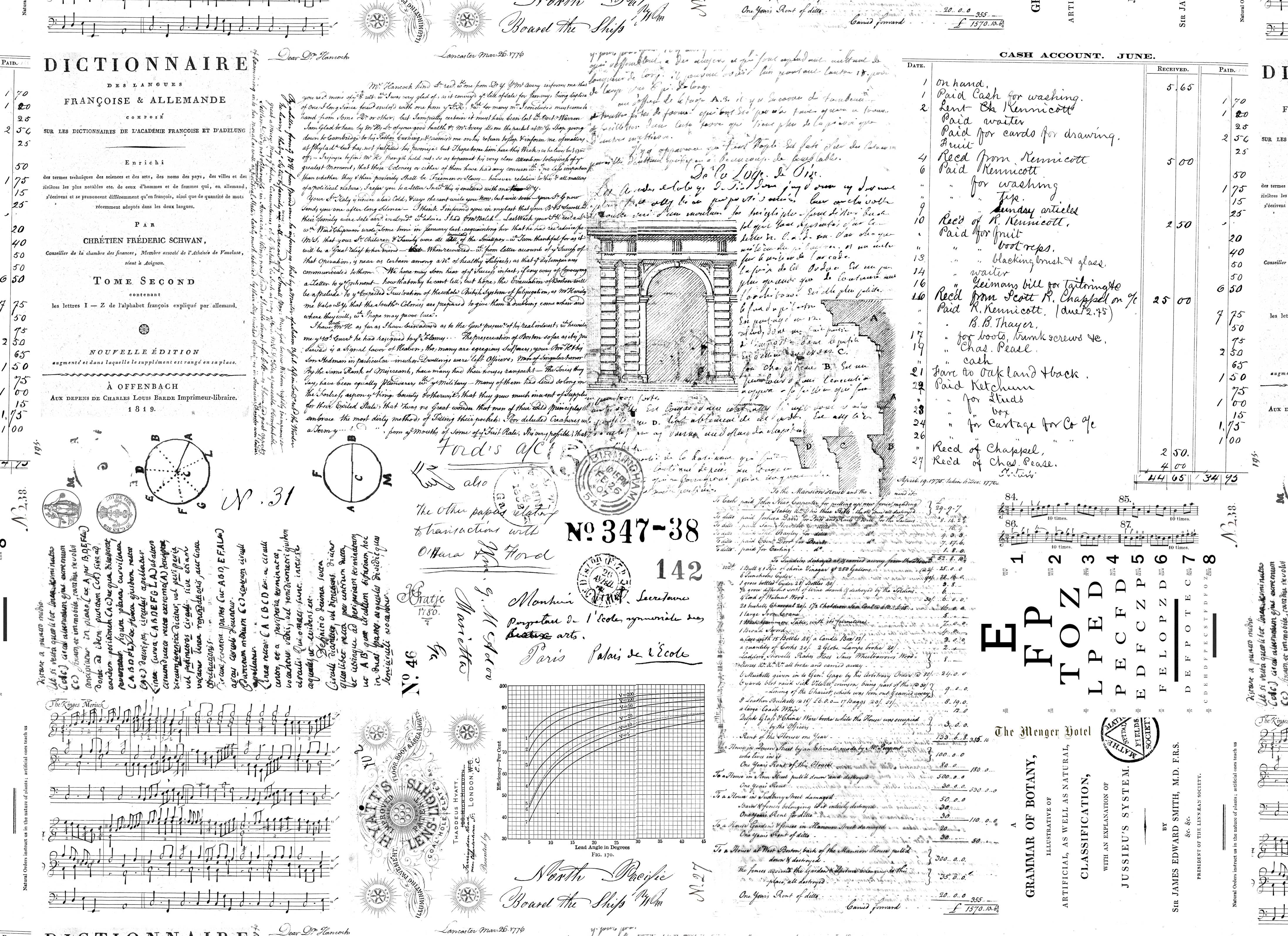 Topography Love Decoupage Paper