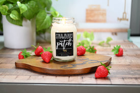 Strawberry Patch 13 oz. Mason Jar Candle