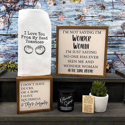 Image of Wonder Woman Rustic Wooden Sign