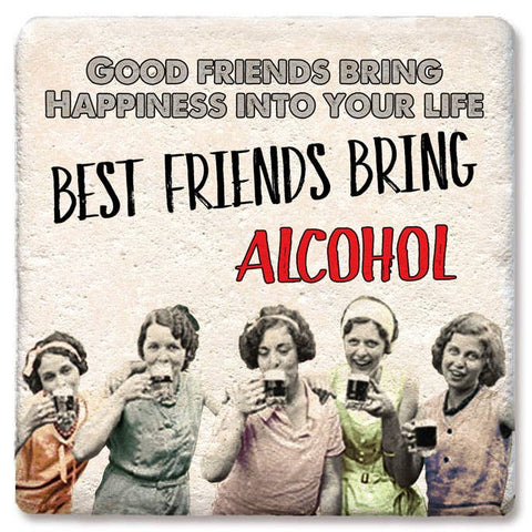 Image of Good Friends Bring Happiness Coaster