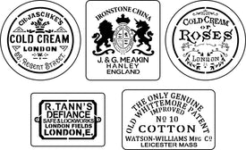 Advertising Label Mini Stencils- JRV