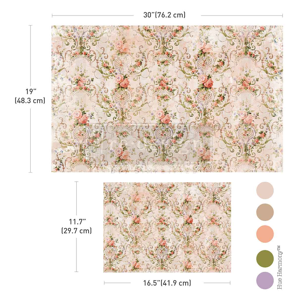 Blushing Bloom Decoupage Fiber Paper Set