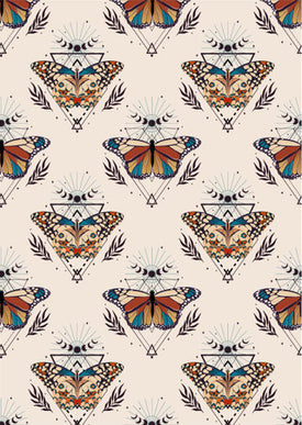 Boho Butterfiles A3 Rice Decoupage Paper