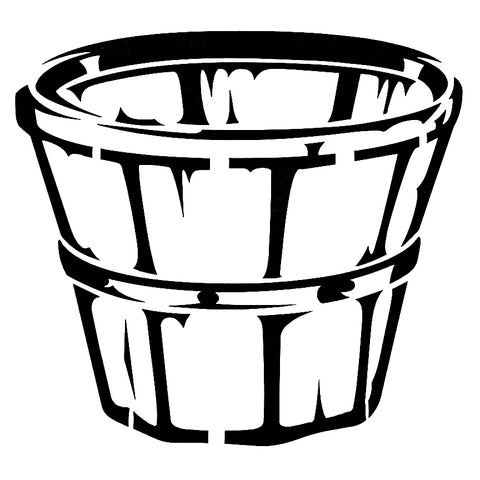 Bushel Basket Stencil - Roycycled