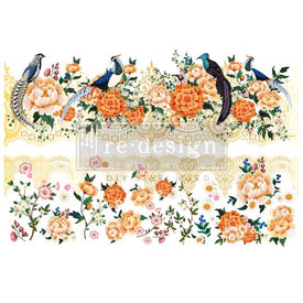Cece Pheasants & Peonies Transfer