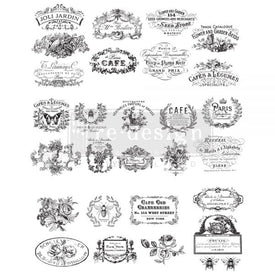 Classic Vintage Labels Decor Transfer