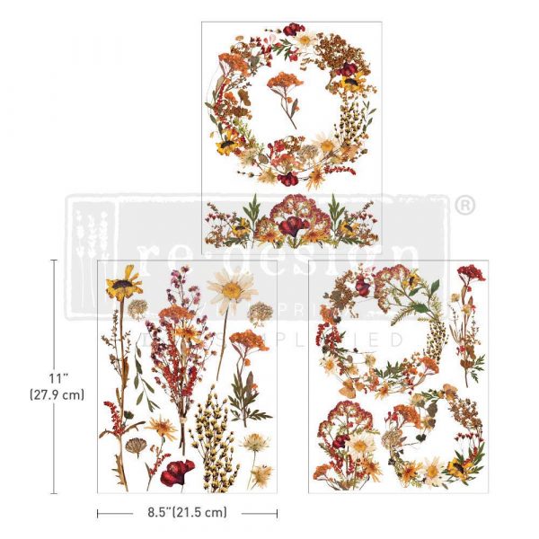 Dried Flowers Decor Transfer