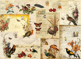 Fall Flock Decoupage Paper
