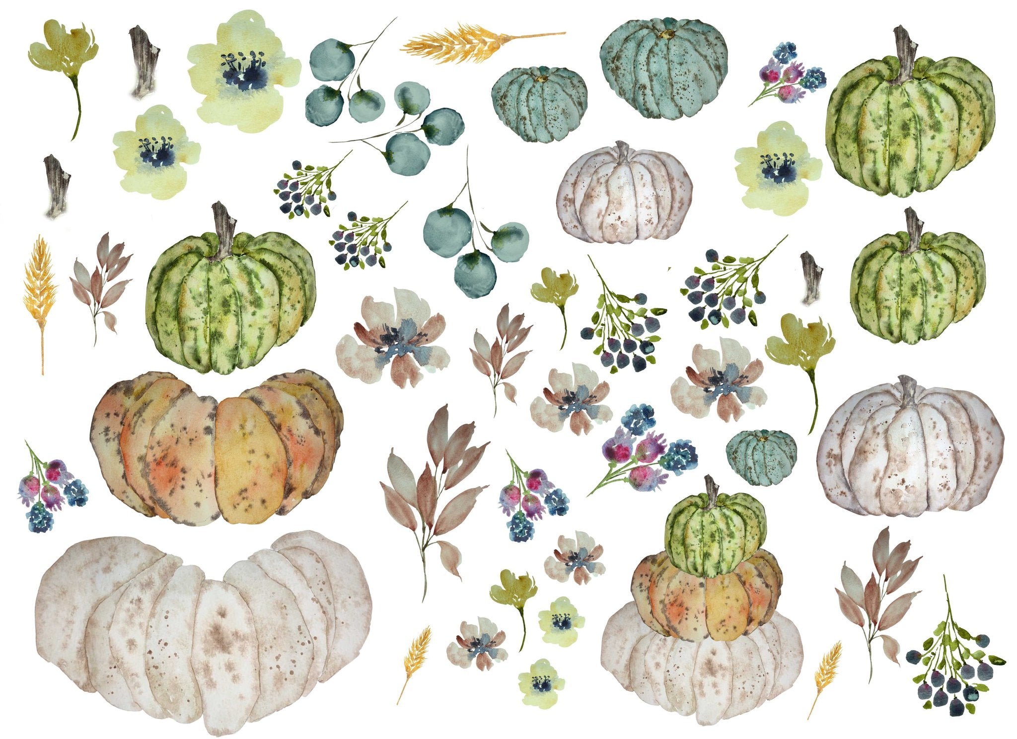 Heirloom Pumpkins by Lexi Grenzer Decoupage Paper