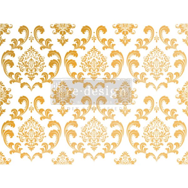House of Damask Kacha Gold Foil Transfer