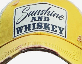 Sunshine & Whiskey Trucker Hat Baseball Cap