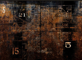 Industrial Map Decoupage Paper