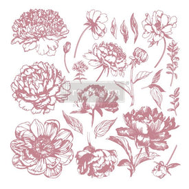 Linear Floral Decor Stamps