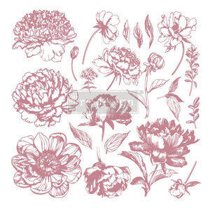 Linear Floral Decor Stamps