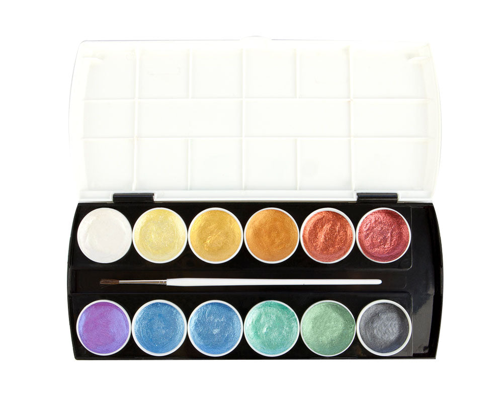 Metallic Accents Watercolor Paint Set
