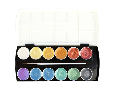Image of Metallic Accents Watercolor Paint Set