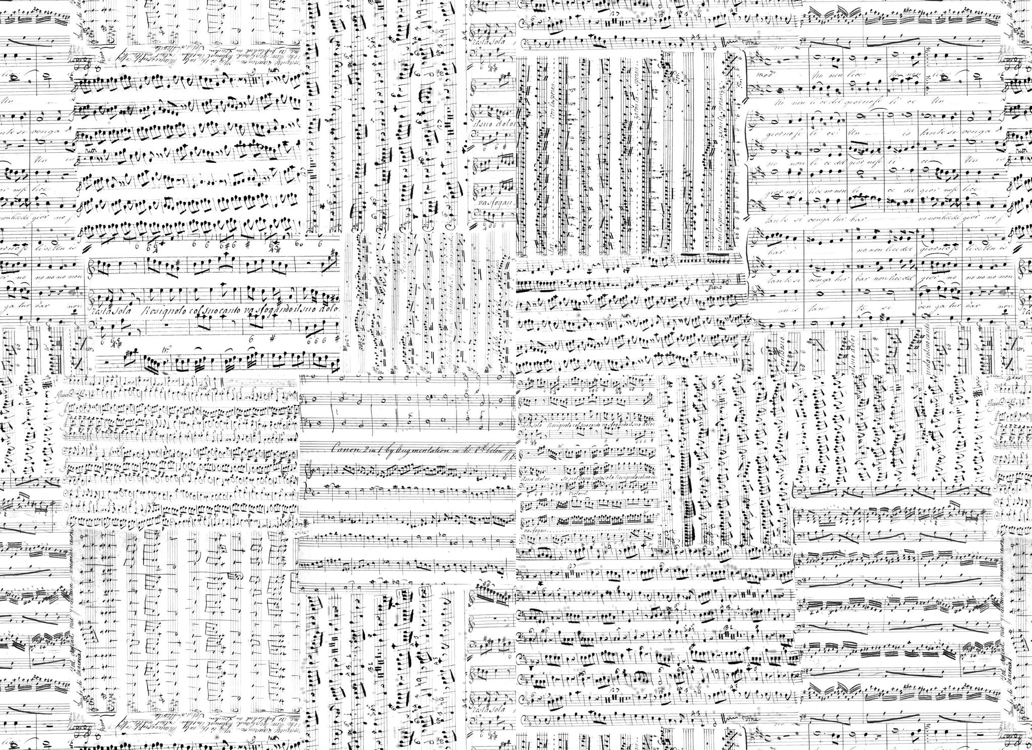 Music Notes Decoupage Paper