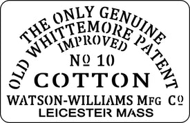Old Whittemore Cotton - JRV Stencils