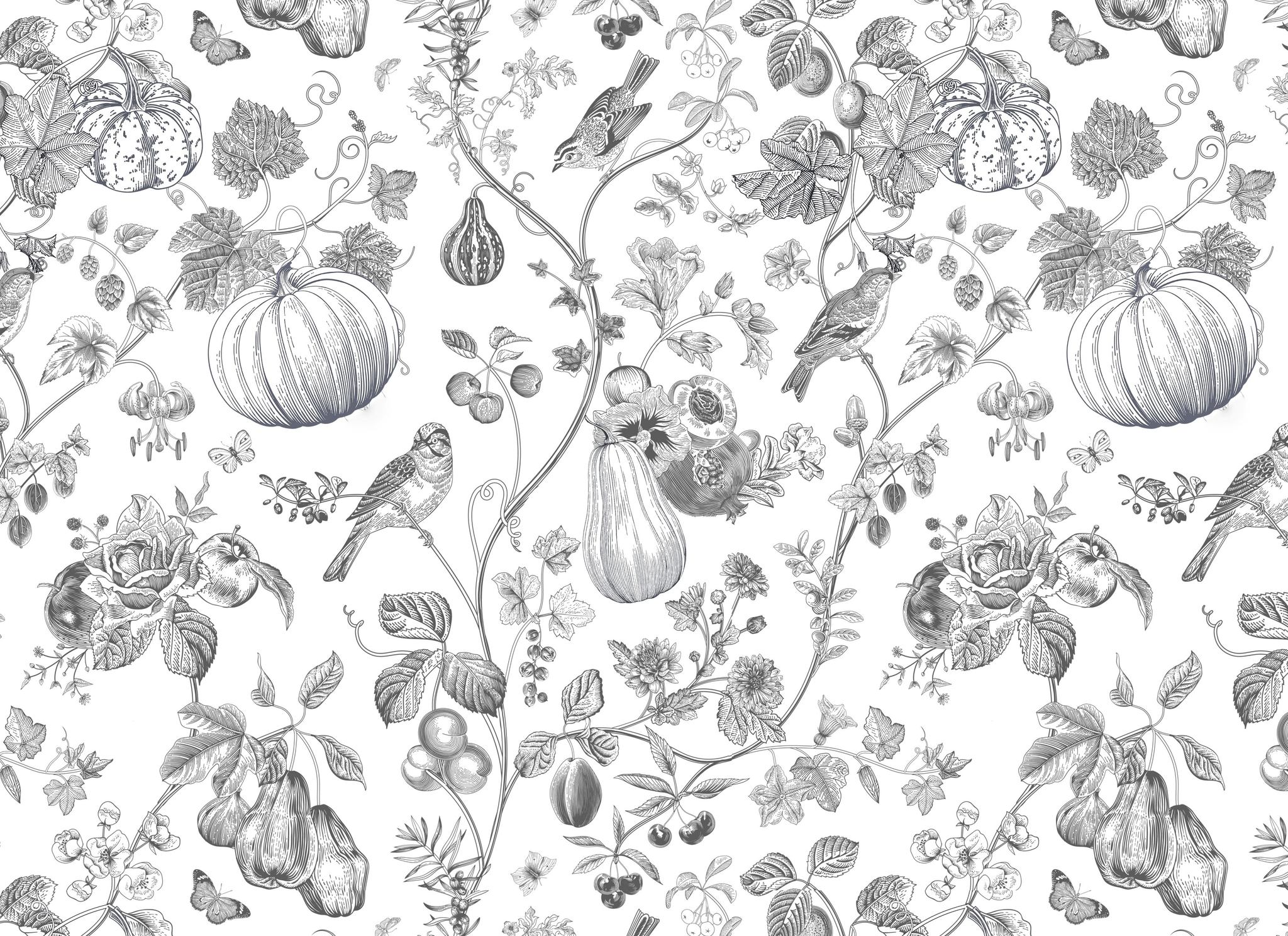 Paintable Harvest Decoupage Paper