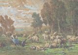 Pastoral Sheep JRV Rice Paper