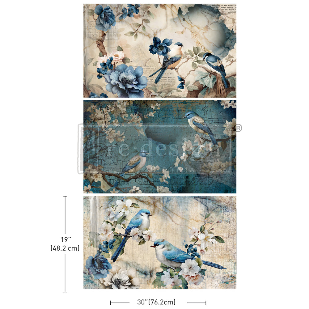 Sapphire Wings Decoupage Tissue Paper