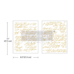 Shimmering Script Kacha Middy Transfer