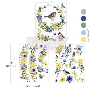 Sunlit Aviary Middy Transfer