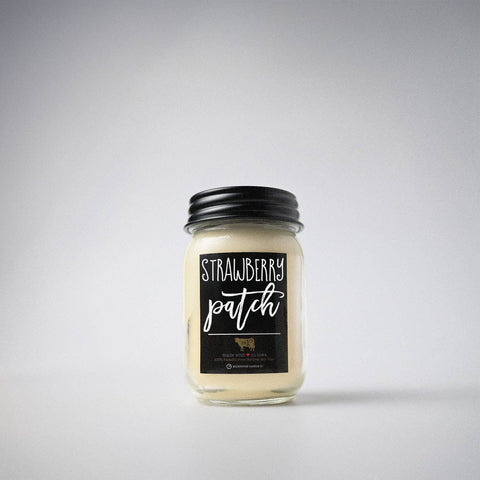 Image of Strawberry Patch 13 oz. Mason Jar Candle