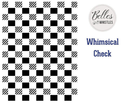 Image of Whimsical Check Stencil