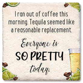 I Ran Out of Coffee Coaster