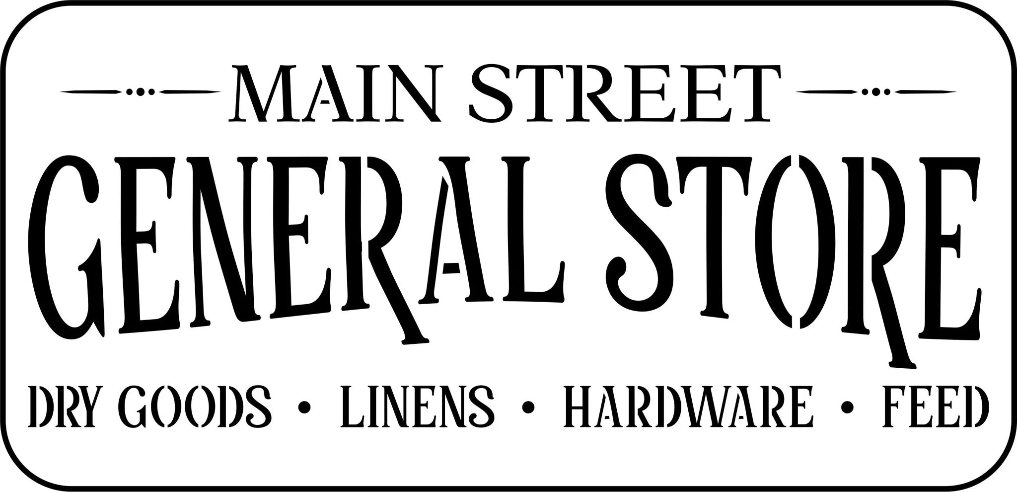 Main Street Sign - JRV Stencils