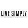 Live Simply - 8" White Desk Sign