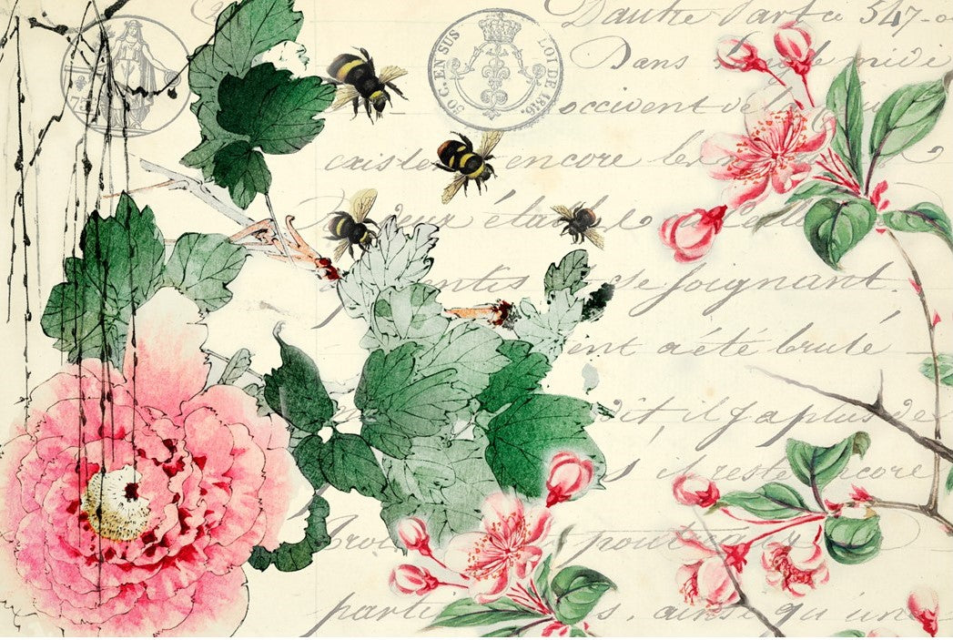 Cherry Blossoms Roycycled Decoupage Paper