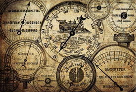 Grunge Meters Roycycled Decoupage Paper