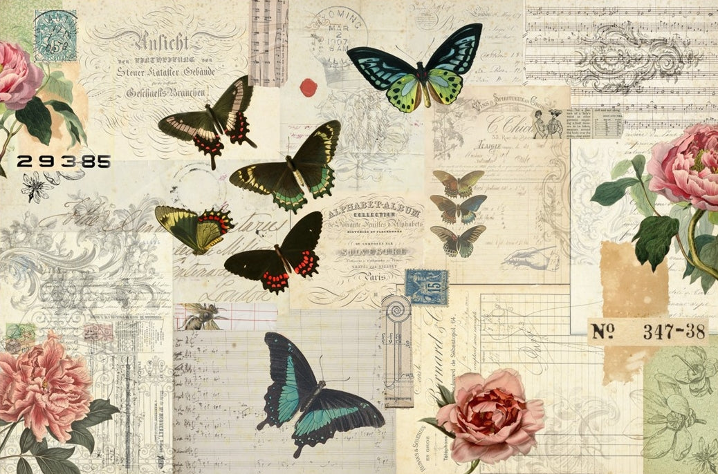 Butterfly Masterboard Roycycled Decoupage Paper