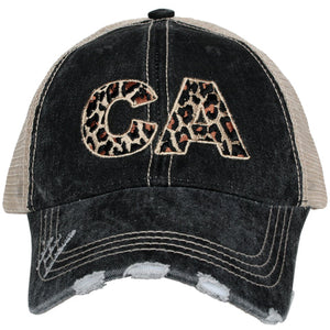 CA Animal Print Trucker Cap