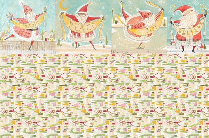 Christmas Trees Roycycled Decoupage Paper