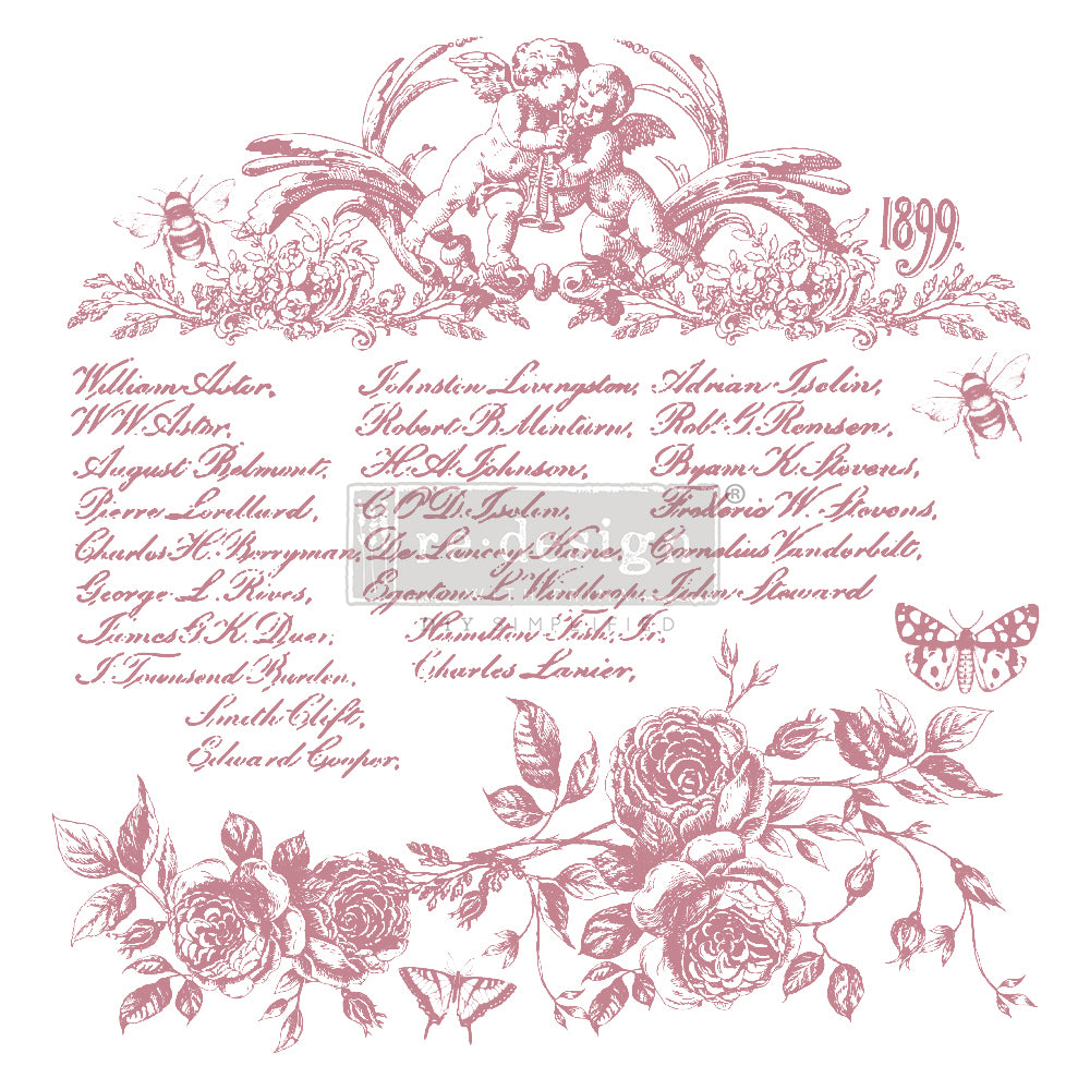 Flora Script Clear Cling Stamps