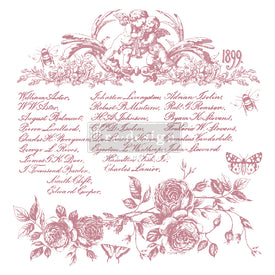 Flora Script Clear Cling Stamps