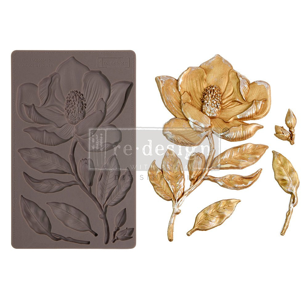 Magnolia Flower Decor Mould