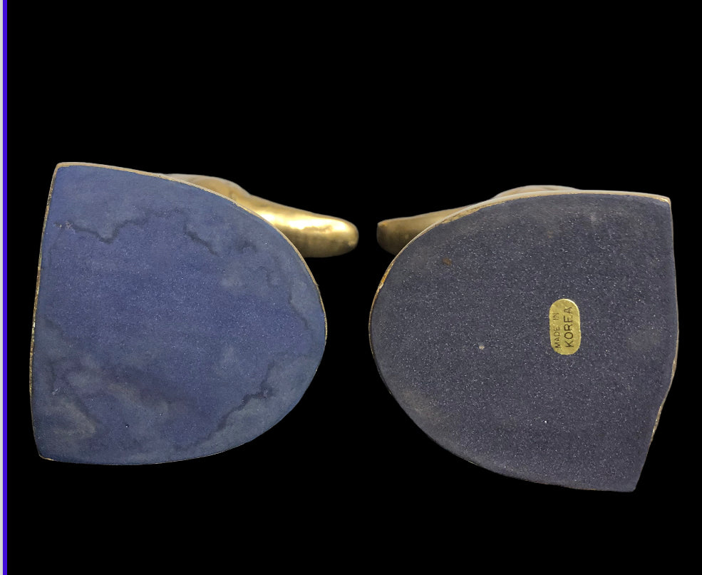 VTG Brass Duck Head Bookends