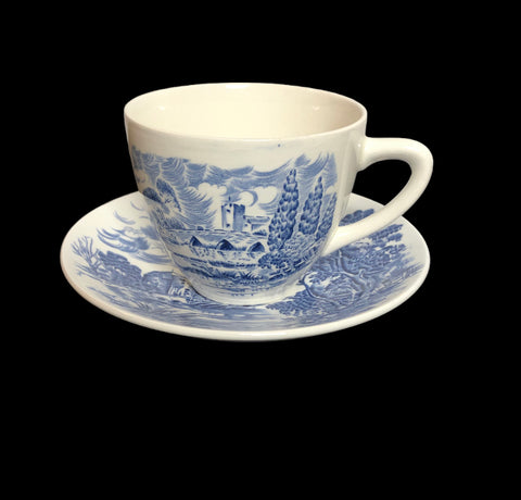 Image of Vintage Enoch Wedgwood Countryside Cup & Saucer