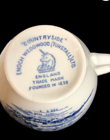Image of Vintage Enoch Wedgwood Countryside Cup & Saucer