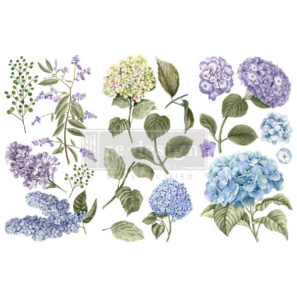 Mystic Hydrangea Decor Transfer