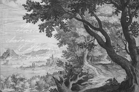 The Etched Countryside Decoupage Paper